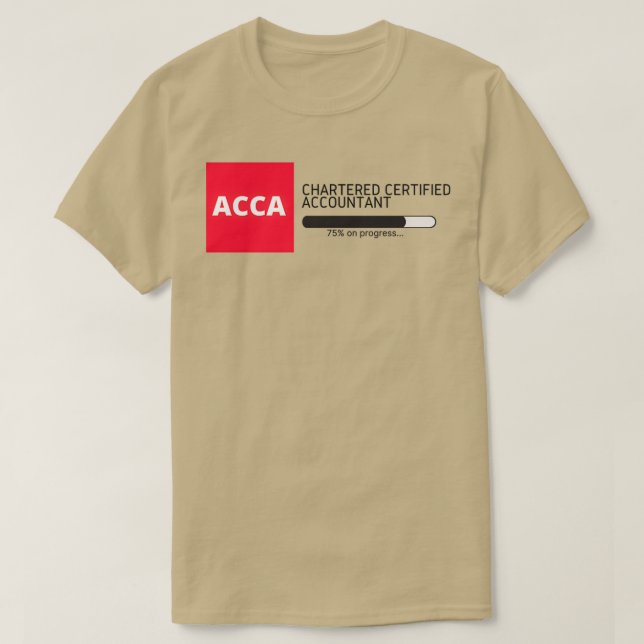 Camiseta Chartered Certified Accountant ACCA (Diseño del anverso)