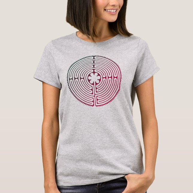 Camiseta Chartres Labyrinque estilo antiguo + tus ideas (Anverso)
