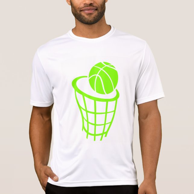 Camiseta Chartreuse, baloncesto Neon Green (Anverso)
