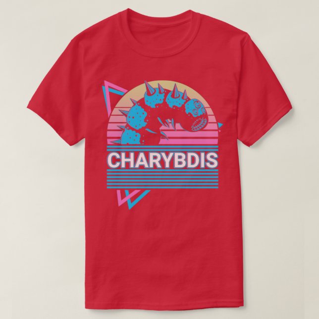 Camiseta Charybdis Mitología Griega Antiguo Retro de Monstr (Diseño del anverso)