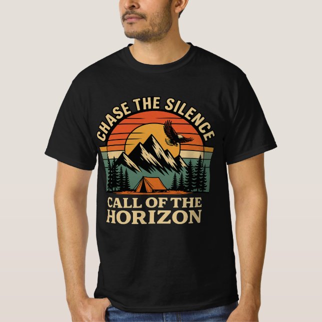 Camiseta Chase the Silence - Call of the Horizon Adventure  (Anverso)