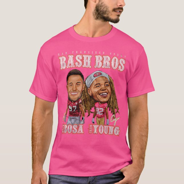 Camiseta Chase Young Nick Bosa San Francisco Bash Bros (Anverso)