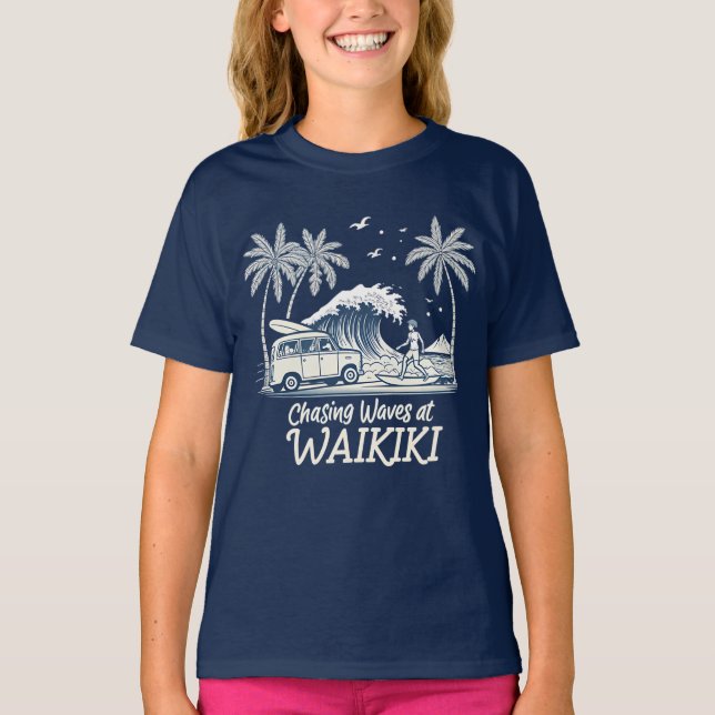 Camiseta Chasing Waves at Waikiki (Anverso)