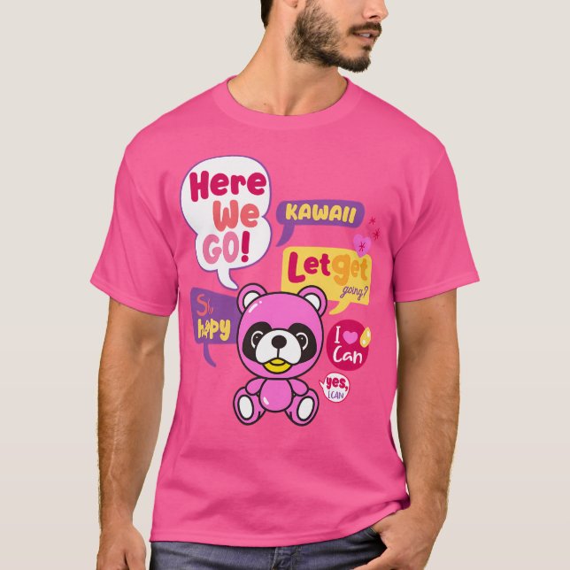 Camiseta Chat con oso (Anverso)