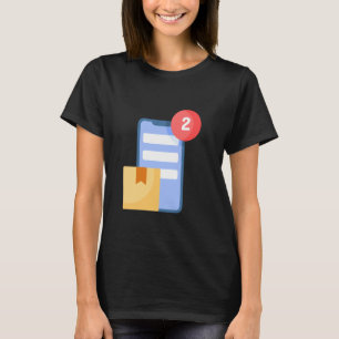 Camiseta Chat de notificación de mensajes de teléfono móvil