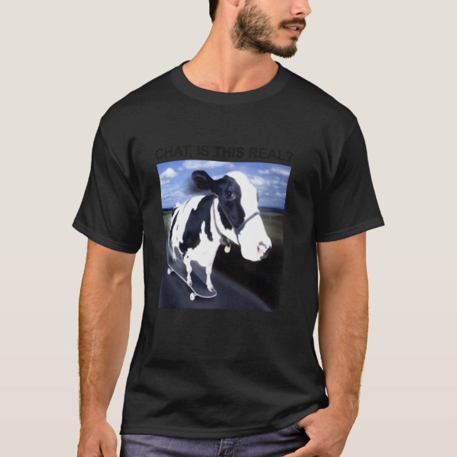 Camiseta Chat Es Este Vaquero Lácteo Real (Anverso)