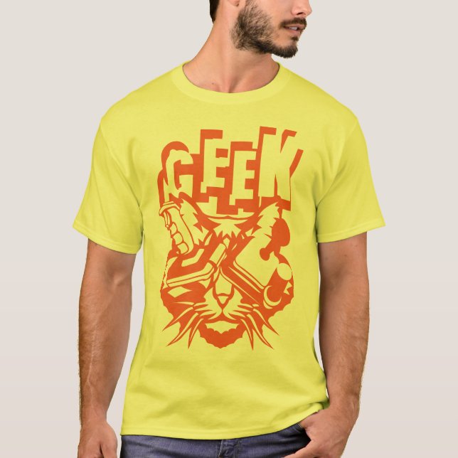 Camiseta chat geek manette jeux joystick video  (Anverso)