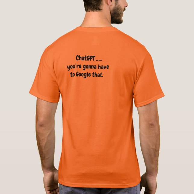 Camiseta Chat GPT T-Shirt de los hombres - Tendré que googl (Reverso)