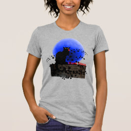 Camiseta Chat Noir con una sola rosa roja