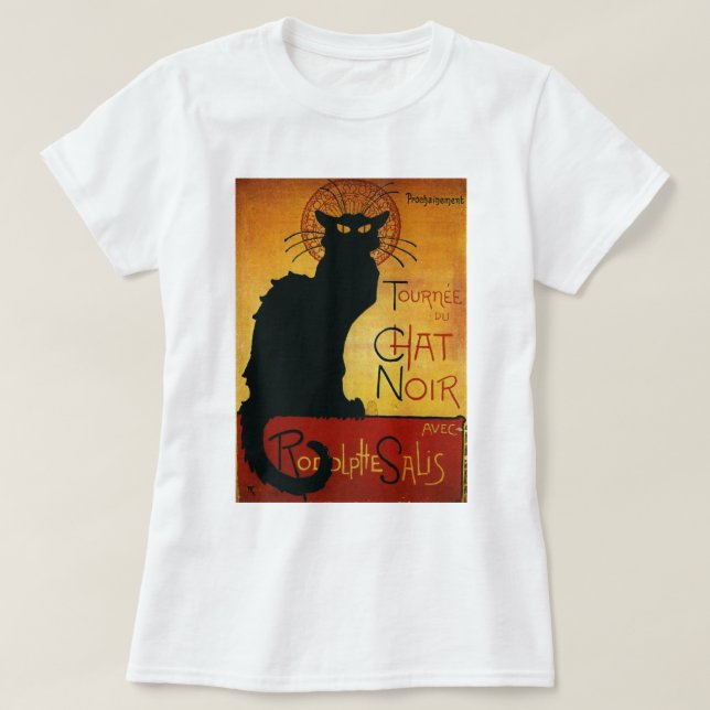 Camiseta Chat Noir - Gato negro (Diseño del anverso)