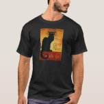 Camiseta Chat Noir - Gato negro<br><div class="desc">Cabina europea vintage,  sala de música,  baile,  anuncios de entretenimiento</div>