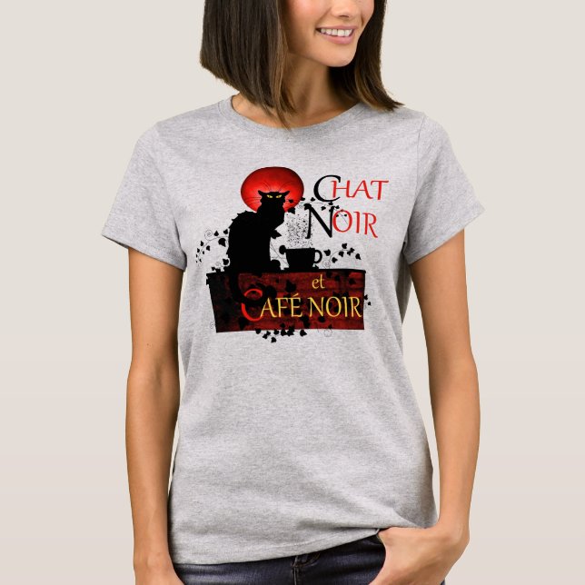 Camiseta Chat Noir y Café Noir (Anverso)