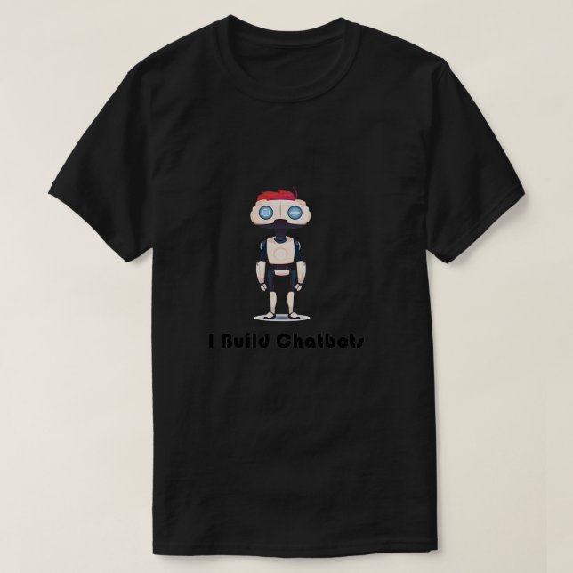 Camiseta Chatbot Construí Chatbots Robot Chatbots Versión (Diseño del anverso)