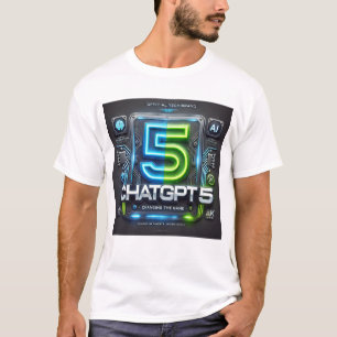 Camiseta ChatGPT 5 AI T-Shirt   Amantes futuristas de la te