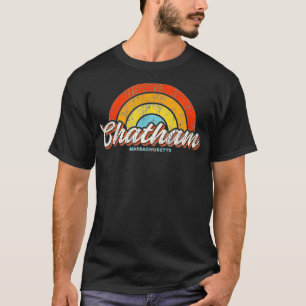 Camiseta Chatham Massachusetts MAMÁ el viejo arco iris retr