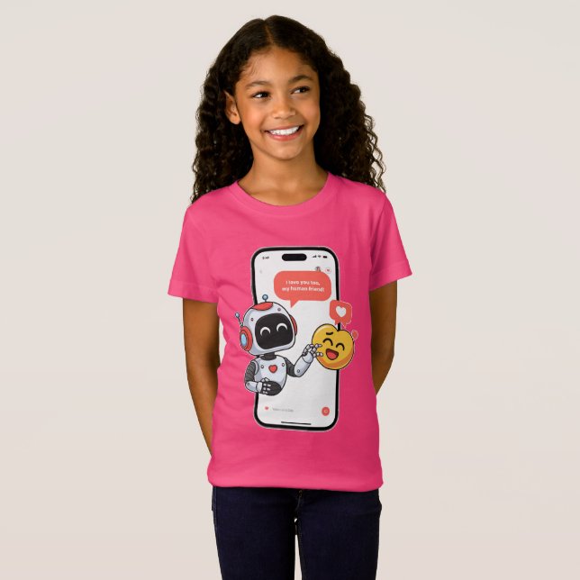 Camiseta Chats de amor de tecnología (Anverso completo)