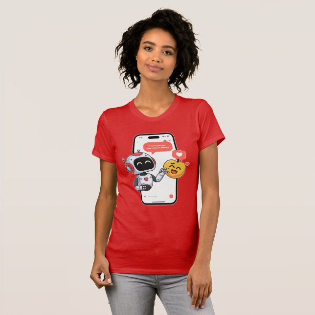 Camiseta Chats de amor de tecnología (Anverso completo)
