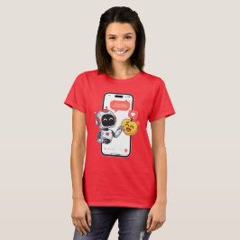 Camiseta Chats de amor de tecnología