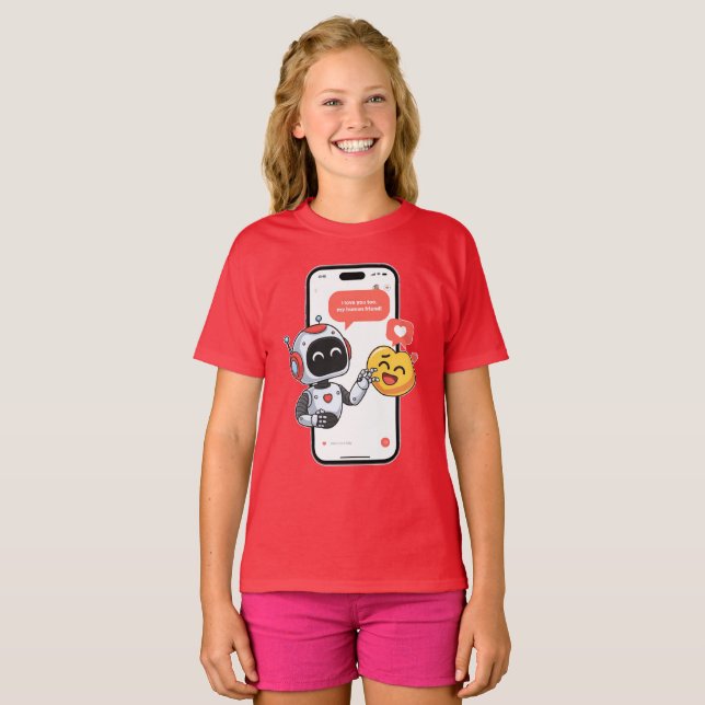 Camiseta Chats de amor de tecnología (Anverso completo)