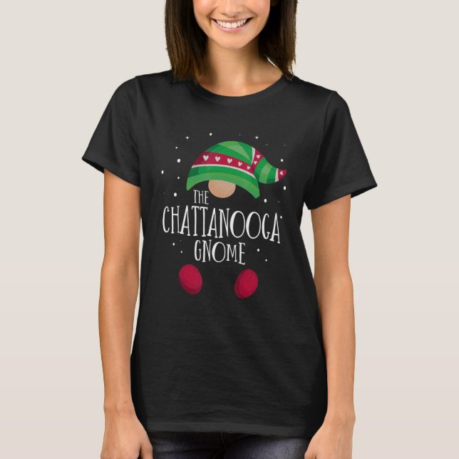Camiseta Chattanooga Gnome Family Matching Christmas Pajama (Anverso)