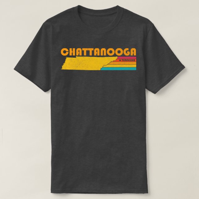 Camiseta Chattanooga Tennessee Vintage Distresress Souvenir (Diseño del anverso)