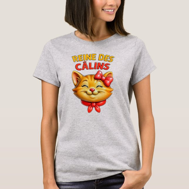 Camiseta Chatte mignonne câline (Anverso)