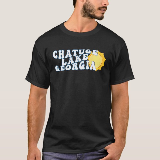 Camiseta Chatuge Lake Georgia GA Sunrise Vacation Souvenir (Anverso)