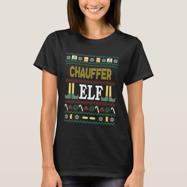 Camiseta Chauffer Elf  Christmas (Anverso)