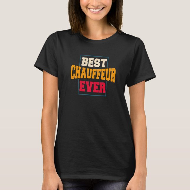 Camiseta Chauffeur Carpooler Professional Driver Private Li (Anverso)