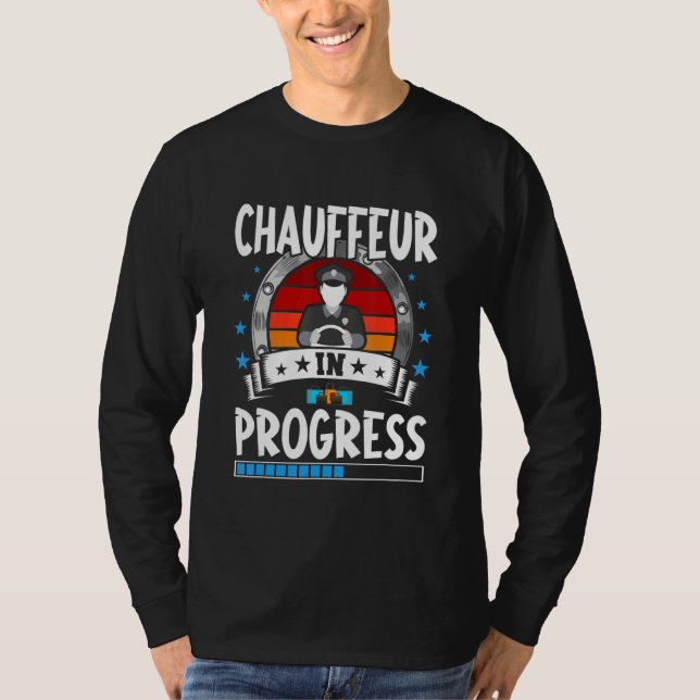 Camiseta Chauffeur In Progress Trainee Student (Anverso)