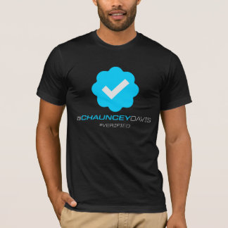 Camiseta @ChaunceyDavis - verificados - negro