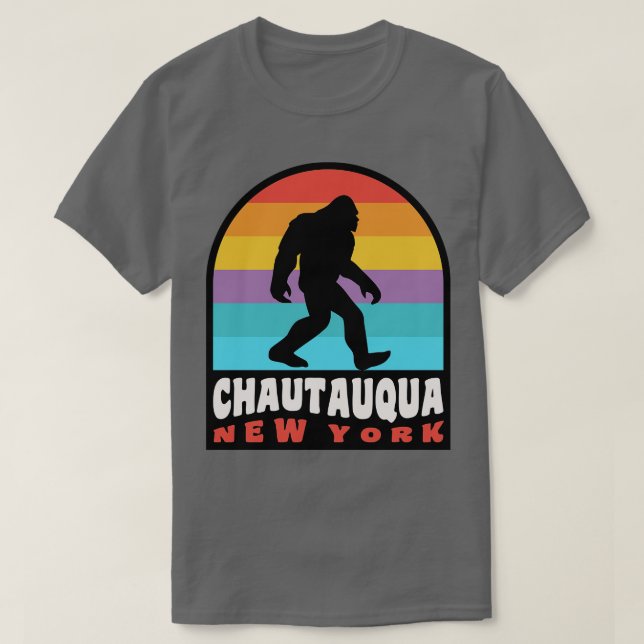 Camiseta Chautauqua Lake New York NY Retro (Diseño del anverso)