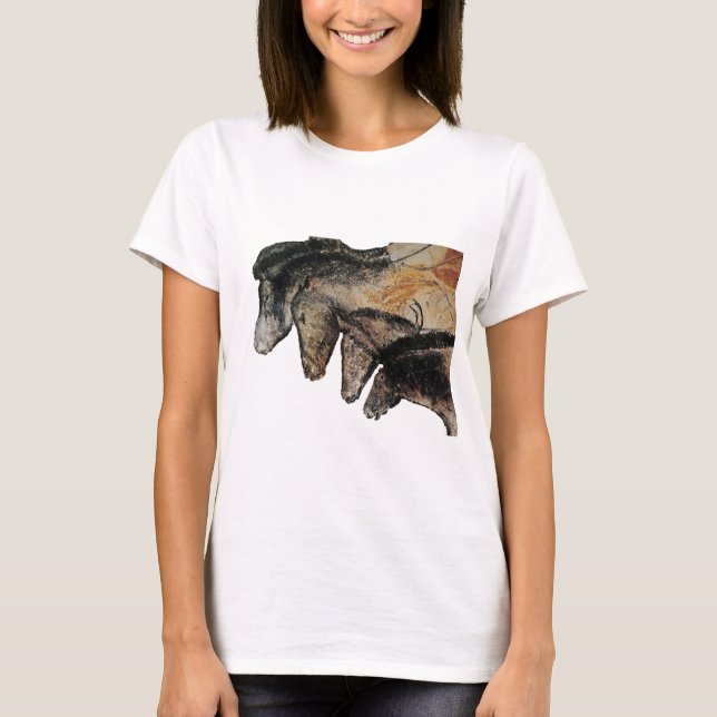 Camiseta Chauvethorses Grotte Chauvet, Ardèche, Francia (Anverso)