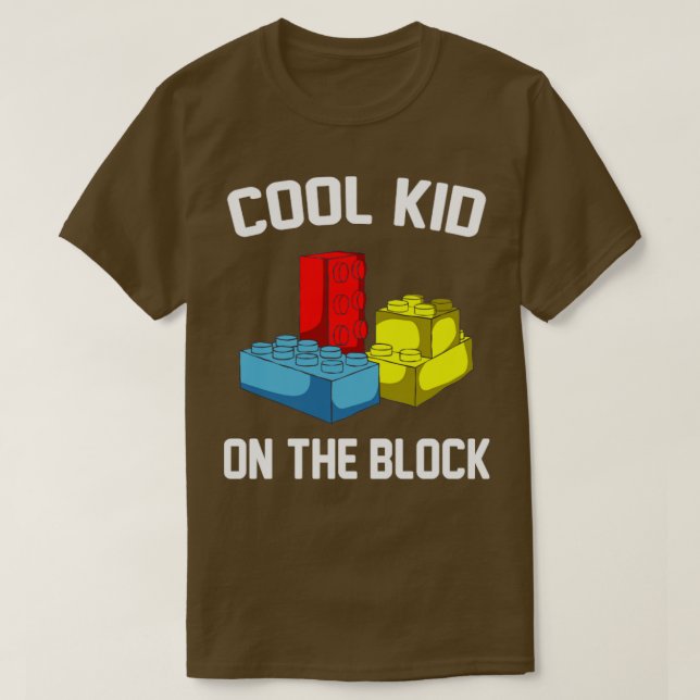Camiseta chaval genial del bloque divertido (Diseño del anverso)