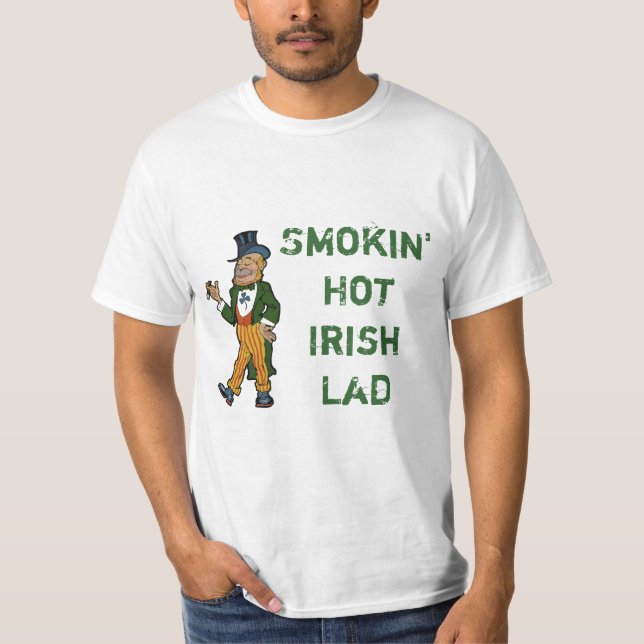 Camiseta Chaval irlandés caliente de Smokin (Anverso)