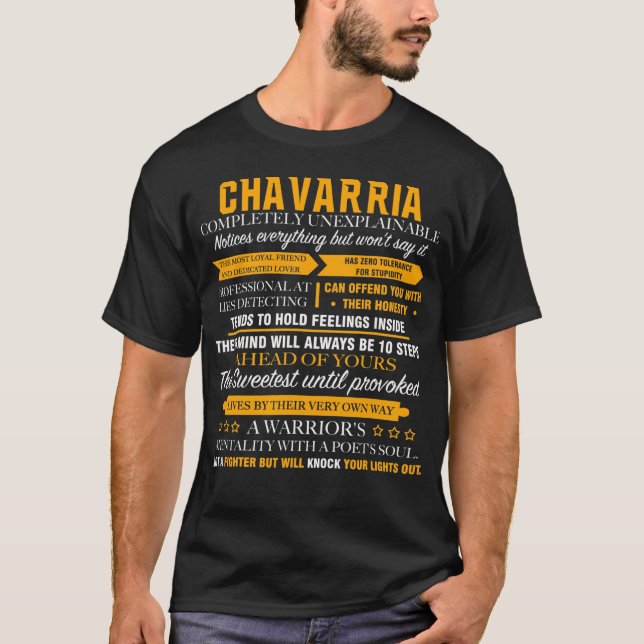 Camiseta CHAVARRIA completamente inexplicable (Anverso)