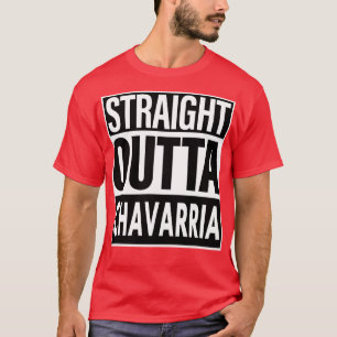 Camiseta Chavarria Nombre Straight Outta Chavarria