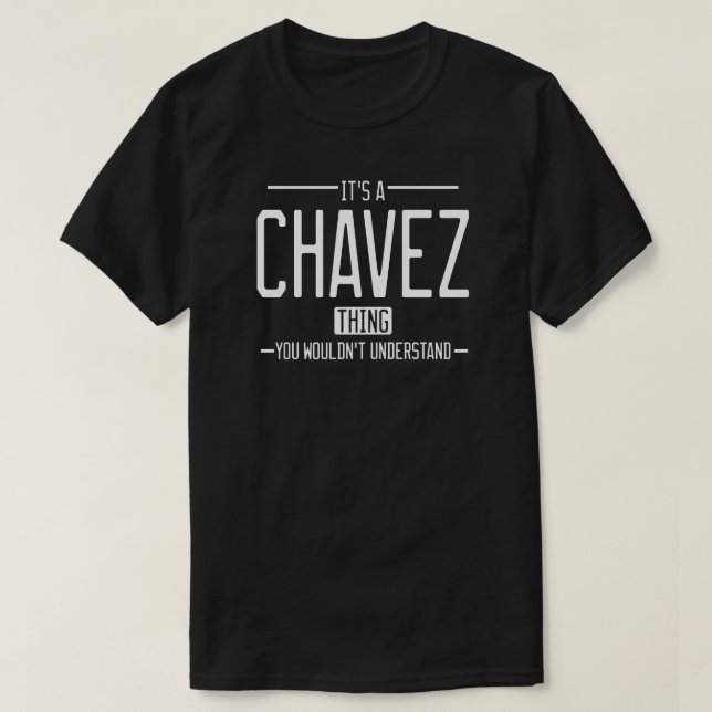 Camiseta Chávez apellido gracioso familia graciosa (Diseño del anverso)