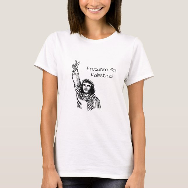 Camiseta ¡Che Guevara, libertad para Palestina! (Anverso)