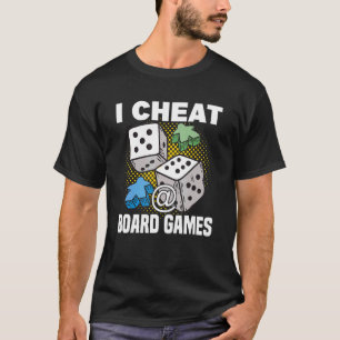 Camiseta cheat at board games board game board gamer tablet