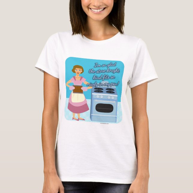 Camiseta Cheat Brownies Snarky Housewife Kitsch (Anverso)