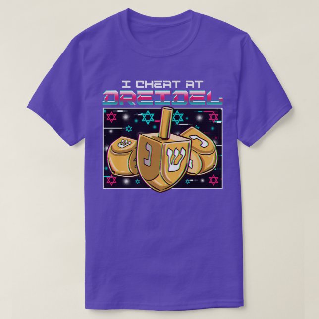 Camiseta Cheat En Dreidel Hanukkah Jewish Festival Cita (Diseño del anverso)