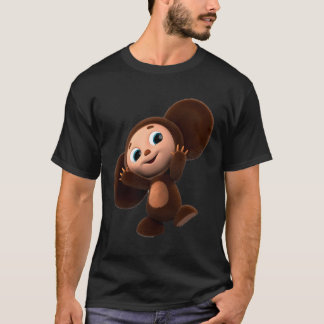 Camiseta Cheburashka ondeando con la mano vintage libro rus
