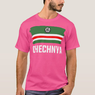 Camiseta Chechenia Chechenia Bandera Chechena activa