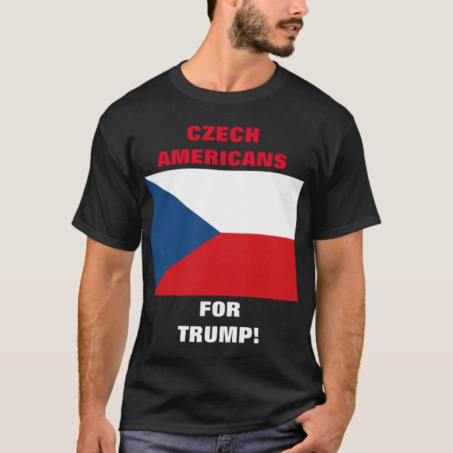 CAMISETA ¡CHECHOS AMERICANOS PARA TRUMP! (Anverso)
