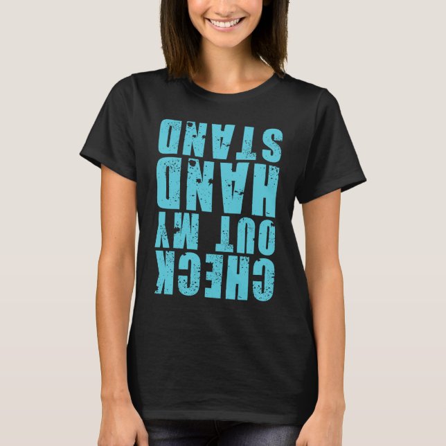 Camiseta Check Out My Handstand  Gymnastics  Girls Boys (Anverso)