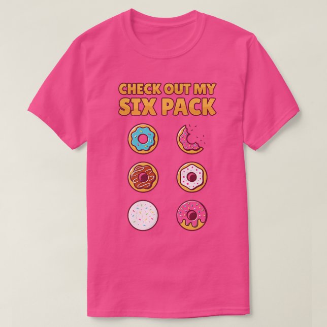 Camiseta Check out my si pack Foodie Donut  (Diseño del anverso)