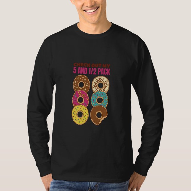 Camiseta Check Out My Six Pack Donut  1 (Anverso)