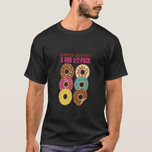 Camiseta Check Out My Six Pack Donut  1 (Anverso)