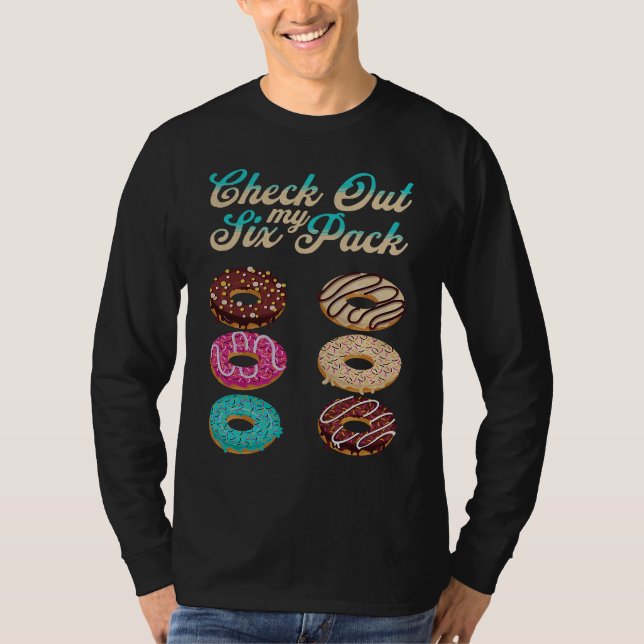 Camiseta Check Out My Six Pack   Donut  2 (Anverso)
